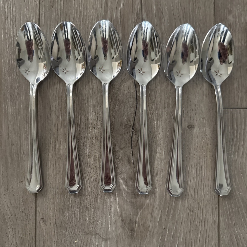 Set of 6 Gorham Fairview Place Oval Soup Spoon Flatware Stainless Steel Lot 18/8